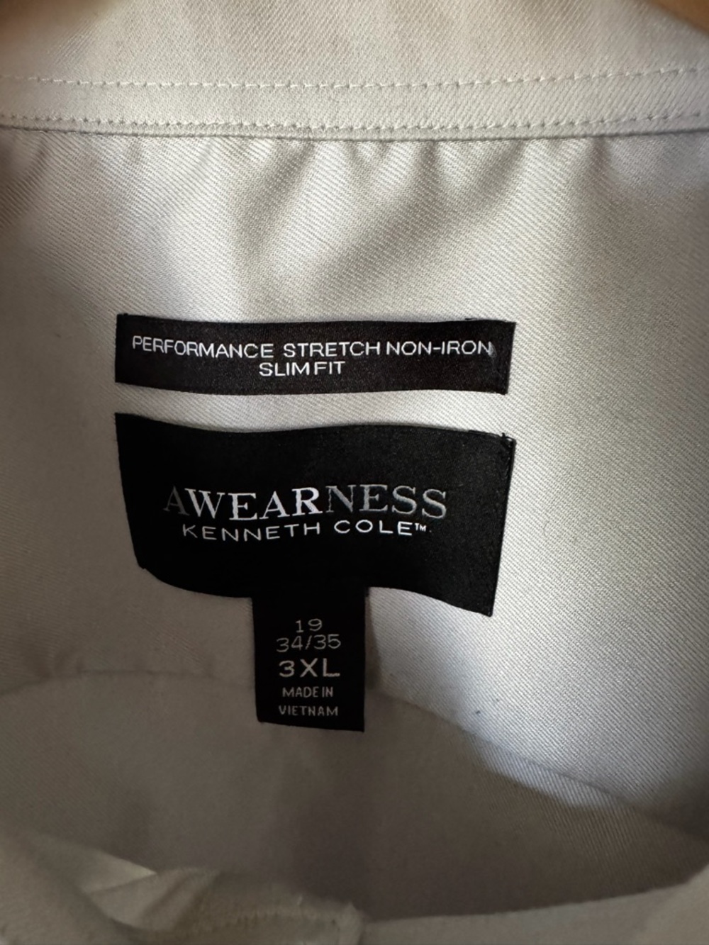 Kenneth Cole Men's Dress Shirt in Light Beige - Picture 3 of 5